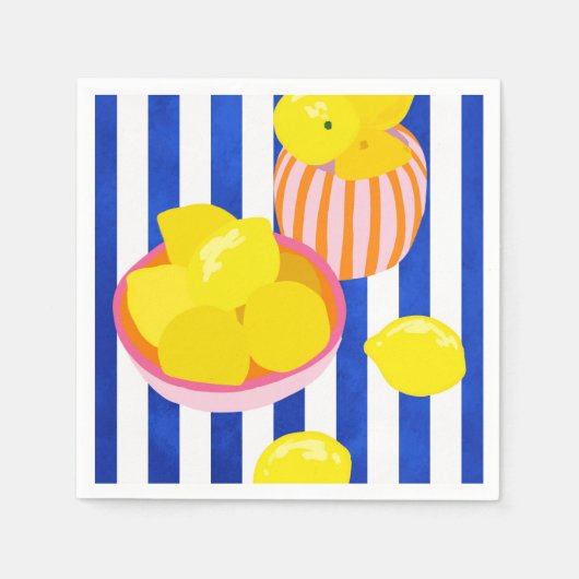 Serviette En Papier Fraîcheur de citron (Devant)