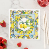 Serviette En Papier Frais de Citron  (En situation)