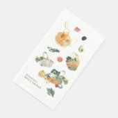 Serviette En Papier Frais Éclos sur le Marché des Fermiers Mariage (Coin)