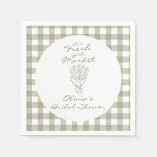 Serviette En Papier Frais émoulu du Marché : Shower de Mariée