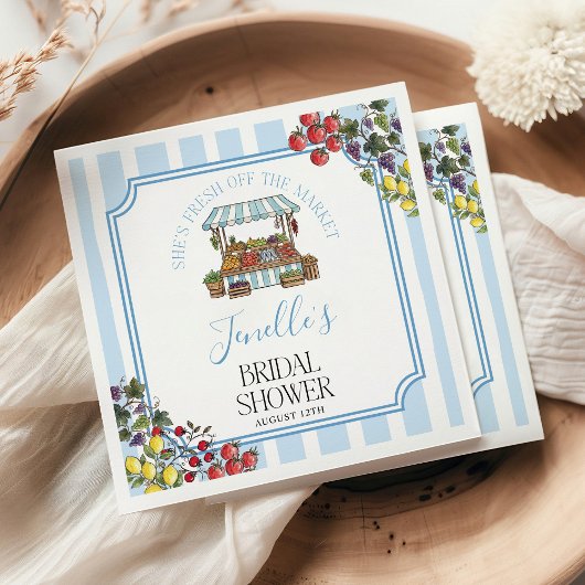 Serviette En Papier Frais Étalé sur le Marché Baby Shower