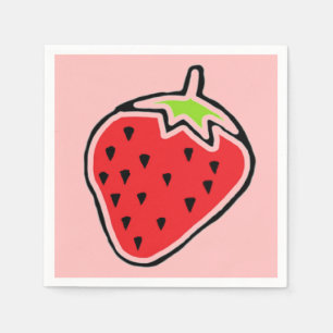 Serviette En Papier Fraise
