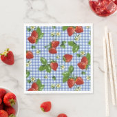 Serviette En Papier Fraise (En situation)