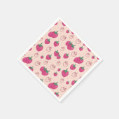 Serviette En Papier Fraise (Coin)