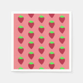 Serviette En Papier Fraise (Devant)