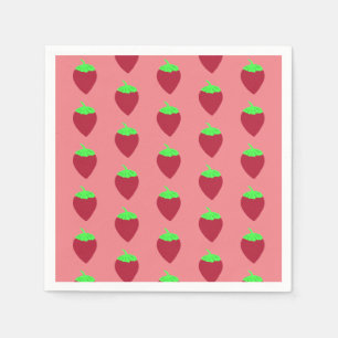Serviette En Papier Fraise