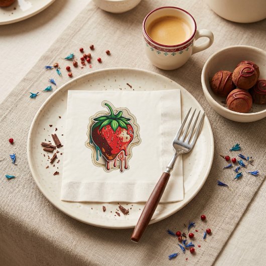 Serviette En Papier Fraise