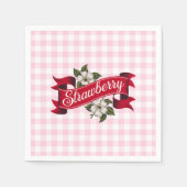 Serviette En Papier Fraise (Devant)