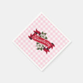 Serviette En Papier Fraise (Coin)