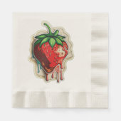 Serviette En Papier Fraise (Devant)
