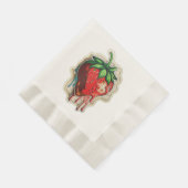 Serviette En Papier Fraise (Coin)