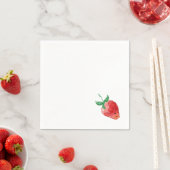 Serviette En Papier Fraise (En situation)