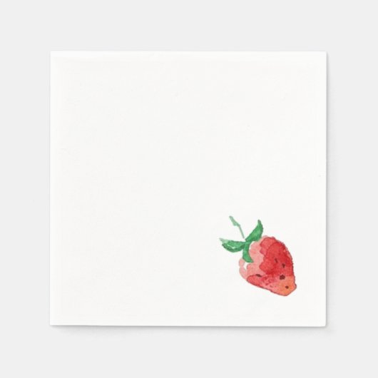 Serviette En Papier Fraise (Devant)