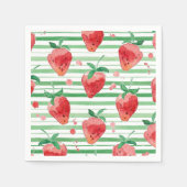 Serviette En Papier Fraise (Devant)