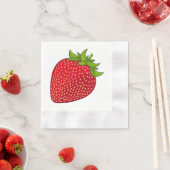 Serviette En Papier Fraise (En situation)