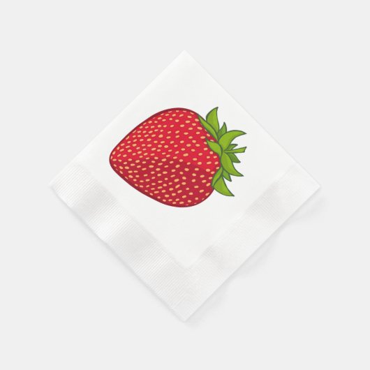 Serviette En Papier Fraise (Coin)