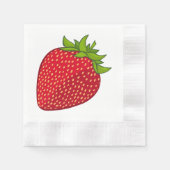 Serviette En Papier Fraise (Devant)