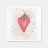 Serviette En Papier Fraise (Devant)