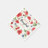 Serviette En Papier Fraise 1er anniversaire | Berry First (Coin)
