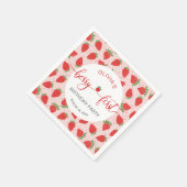 Serviette En Papier Fraise 1er Anniversaire Fête Berry 1er (Coin)