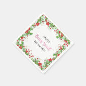 Serviette En Papier Fraise Berry Sweet Anniversaire (Coin)