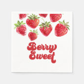 Serviette En Papier Fraise Berry Sweet Anniversaire (Devant)