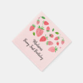 Serviette En Papier Fraise Berry Sweet Anniversaire (Coin)