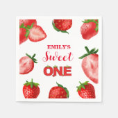 Serviette En Papier Fraise Berry Sweet Anniversaire| Berry First (Devant)