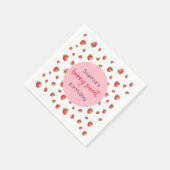 Serviette En Papier Fraise Birthday Berry Sweet (Coin)