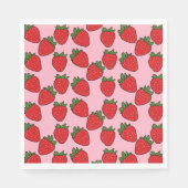 Serviette En Papier Fraise Fête Anniversaire Thème Papier d'enveloppem (Devant)