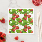 Serviette En Papier Fraise fraîche (En situation)