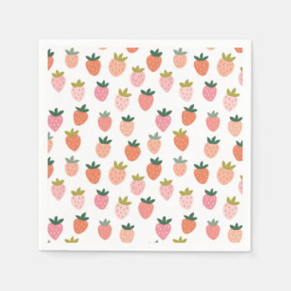 Serviette En Papier Fraise mignonne