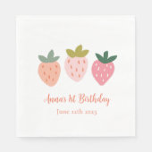 Serviette En Papier Fraise mignonne (Devant)