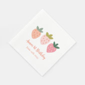 Serviette En Papier Fraise mignonne (Coin)