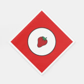 Serviette En Papier Fraise rouge (Coin)