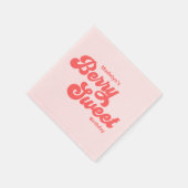 Serviette En Papier Fraise simple Berry Sweet Anniversaire Été (Coin)