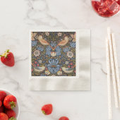 Serviette En Papier Fraise Thief Oiseaux William Morris (En situation)