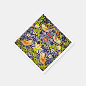 Serviette En Papier Fraise Thief Oiseaux William Morris (Coin)
