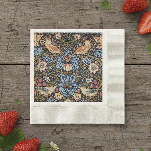 Serviette En Papier Fraise Thief Oiseaux William Morris