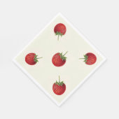 Serviette En Papier Fraise vintage (Coin)