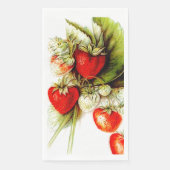 Serviette En Papier fraise vintage (Devant)