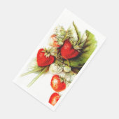 Serviette En Papier fraise vintage (Coin)