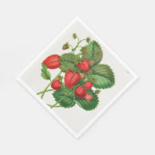 Serviette En Papier Fraise vintage (Coin)