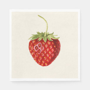 Serviette En Papier Fraise vintage