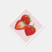 Serviette En Papier fraises (Coin)