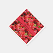 Serviette En Papier Fraises (Coin)