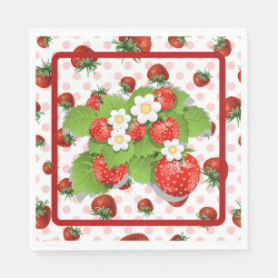 Serviette En Papier Fraises