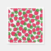 Serviette En Papier Fraises  (Devant)
