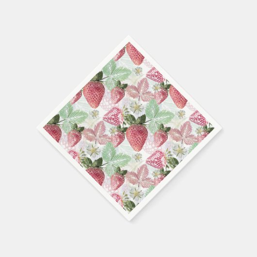 Serviette En Papier fraises, baies, rouge, frais, mûr, sucré, nourritu (Coin)