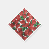 Serviette En Papier Fraises et crème (Coin)